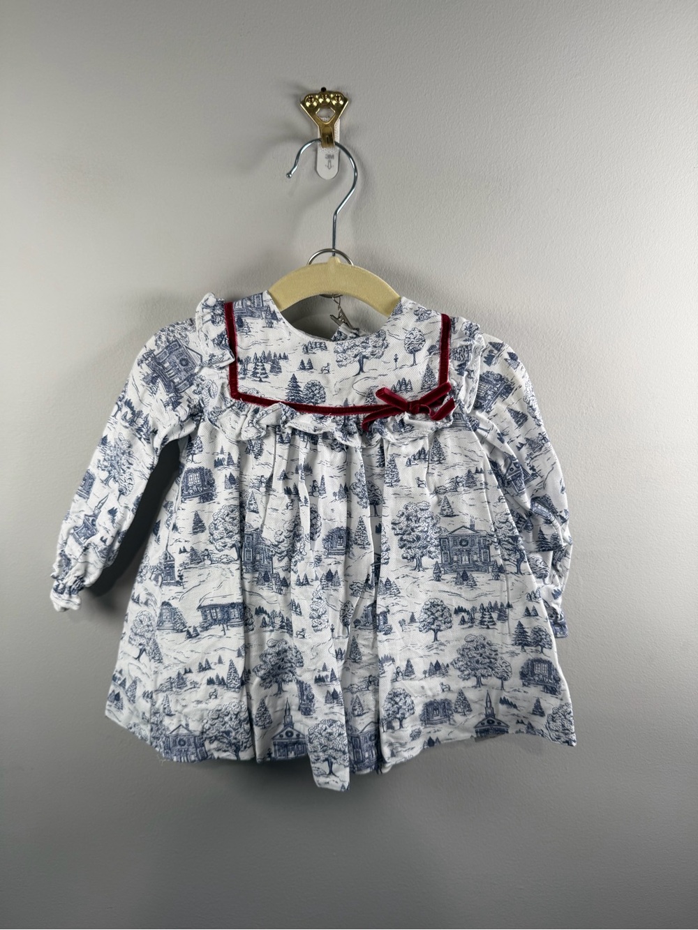 Edgehill Collection x Darby Fallon Clark Baby Girls lAnsley Toile Set Size 9m